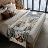 Natale in Baita Runner da Letto Trapuntato