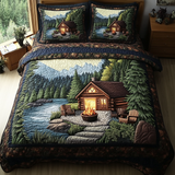 Set di Biancheria da Letto Trapuntata 3 Pezzi Rifugio della Baita