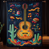 Cactus e Chitarra Coperta Trapuntata