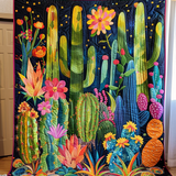 Cactus e Stelle Coperta Trapuntata