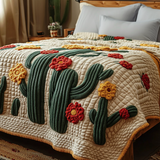 Cactus in Fiore Coperta Trapuntata