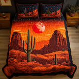 Set di Biancheria da Letto Trapuntata 3 Pezzi Sogno del Cactus
