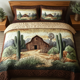 Set di Biancheria da Letto Trapuntata 3 Pezzi Rifugio del Cactus