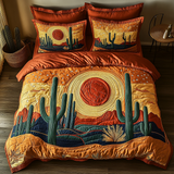 Set di Biancheria da Letto Trapuntata 3 Pezzi Notte del Cactus