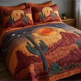 Set di Biancheria da Letto Trapuntata 3 Pezzi Spirito del Cactus