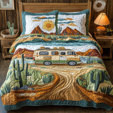 Set di Biancheria da Letto Trapuntata 3 Pezzi Sentieri del Cactus