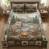 Set di Biancheria da Letto Trapuntata 3 Pezzi Rifugio del Campo