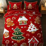 Set di Biancheria da Letto Trapuntata 3 Pezzi Bagliore della Caramella