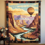 Alba sulla Cresta del Canyon Quilt Artistico da Parete