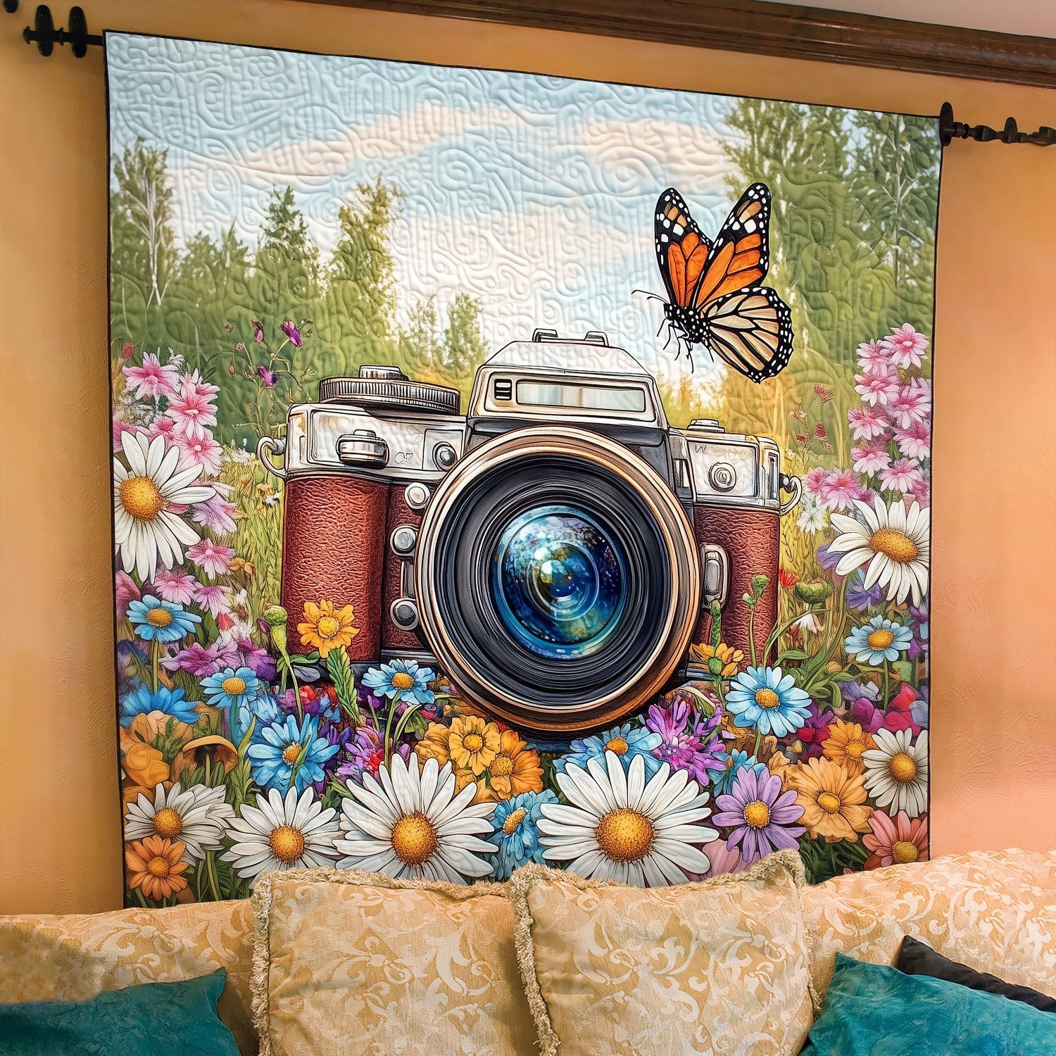 Cattura i Sogni Quilt Artistico da Parete