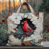 Nido del Cardinale Borsa Tote Trapuntata