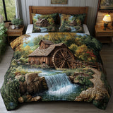 Set di Biancheria da Letto Trapuntata 3 Pezzi Torrente di Cascading di Mill