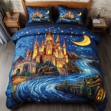 Set di Biancheria da Letto Trapuntata 3 Pezzi Sogno del Castello