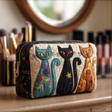 Bagliore del Gatto Beauty Case Trapuntato