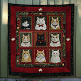 Celebrazione del Natale Felino Coperta Trapuntata