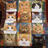 Gatti in Fiore Coperta Trapuntata