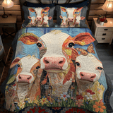 Set di Biancheria da Letto Trapuntata 3 Pezzi Fascino di Cattle