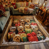 Yorkie in Festa Tappeto