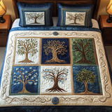 Set di Biancheria da Letto Trapuntata 3 Pezzi Trapunta Celeste di Arbor