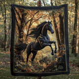 Destriero Celeste Coperta Trapuntata