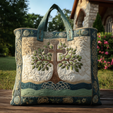 Sentiero Celeste Borsa Tote Trapuntata
