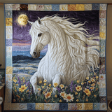 Stallone Celeste Quilt Artistico da Parete