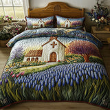 Set di Biancheria da Letto Trapuntata 3 Pezzi Chapel Fioritura