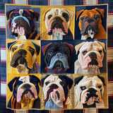 Sogni dell'Incantevole Bulldog Coperta Trapuntata