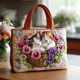 Gatto Borsa Tote Trapuntata