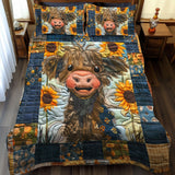 Set di Biancheria da Letto Trapuntata 3 Pezzi Allegro Moo-ments