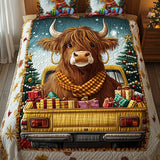 Set di Biancheria da Letto Trapuntata 3 Pezzi Giro Allegro del Regalo