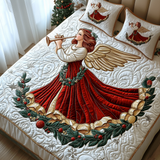 Set di Biancheria da Letto Trapuntata 3 Pezzi Natale Amato