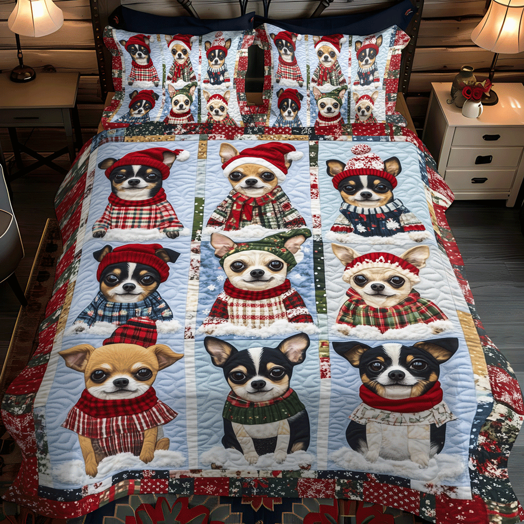 Set di Biancheria da Letto Trapuntata 3 Pezzi Gioia di Chi-mas