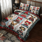 Set di Biancheria da Letto Trapuntata 3 Pezzi Meraviglie di Chichi