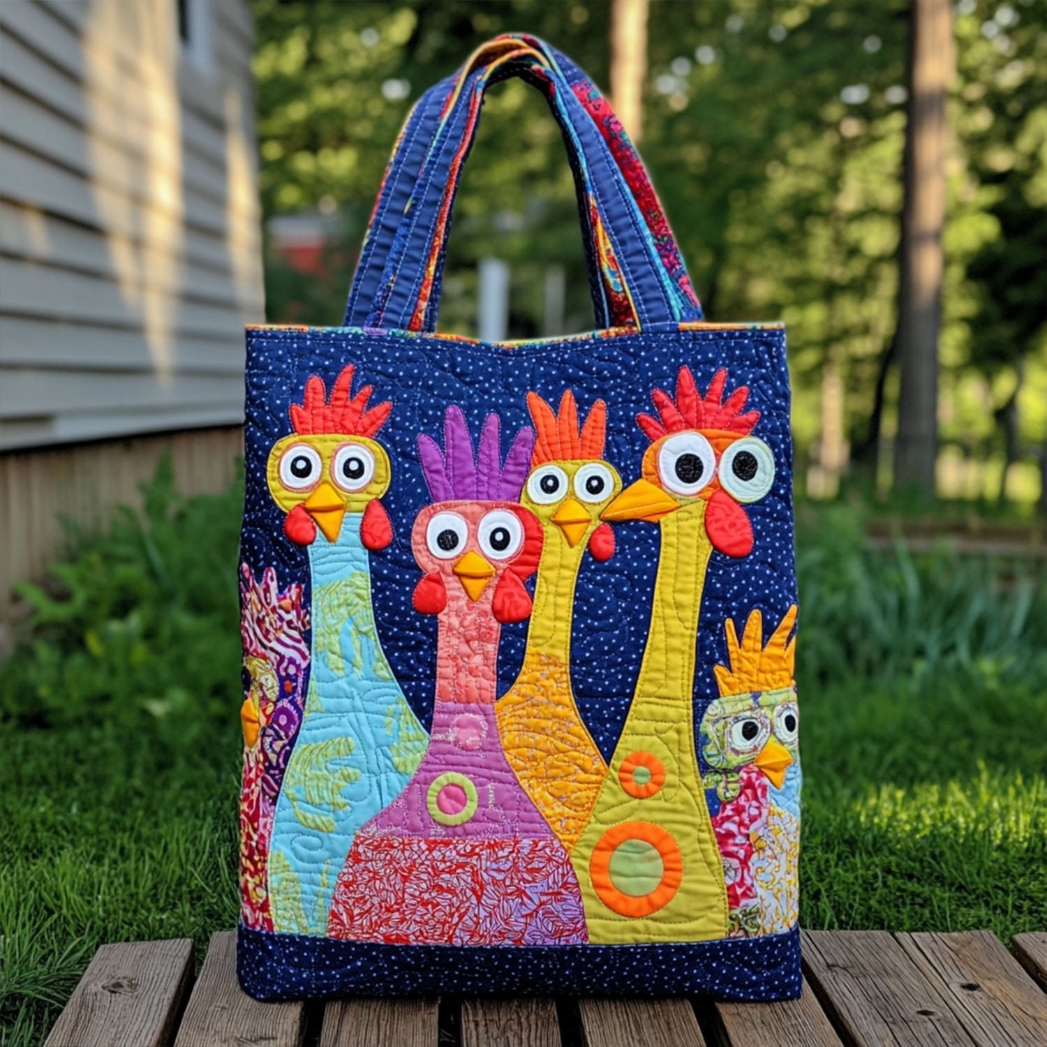 Fascino del Pollaio Borsa Tote Trapuntata