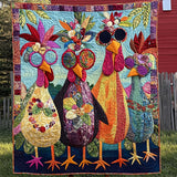 Colori del Pollaio Coperta Trapuntata