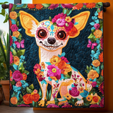 Chihuahua del Dia de los Muertos Coperta Trapuntata