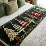 Foresta di Natale Runner da Letto Trapuntato