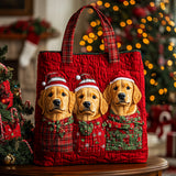 Amico di Natale Borsa Tote Trapuntata