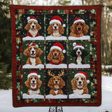 Allegria Canina di Natale Coperta Trapuntata