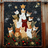 Gatti di Natale Coperta Trapuntata