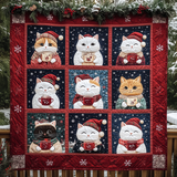 Gatti di Natale Coperta Trapuntata