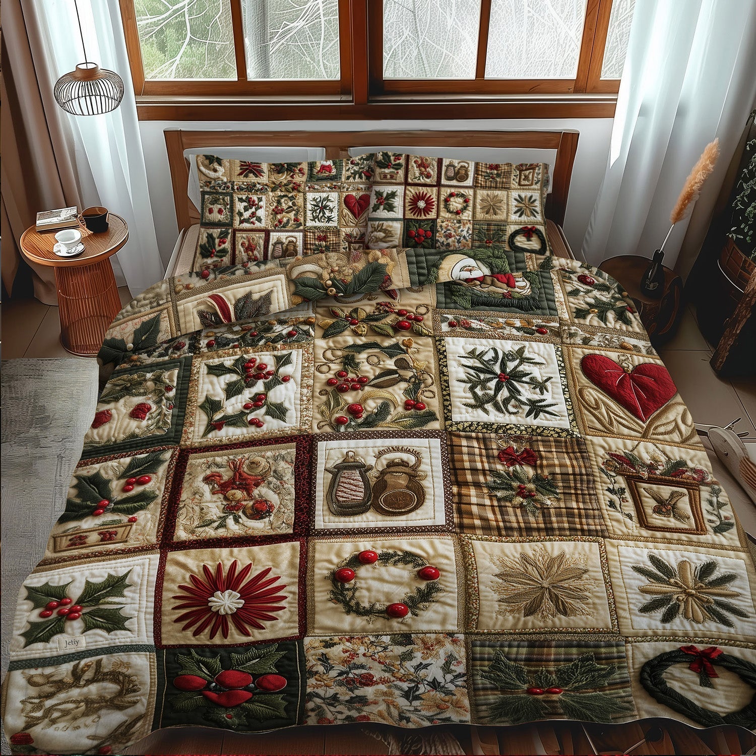 Set di Biancheria da Letto Trapuntata 3 Pezzi Natale di Kaleidoscope