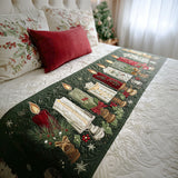 Splendore di Natale Runner da Letto Trapuntato