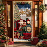 Viaggio del Treno di Natale Copriporta Trapuntato