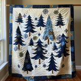 Motivo dell'Albero di Natale Coperta Trapuntata