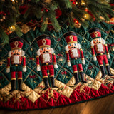 Schiaccianoci Classici Copri Base per Albero di Natale Trapuntato