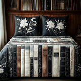 Set di Biancheria da Letto Trapuntata 3 Pezzi Pagine Classiche
