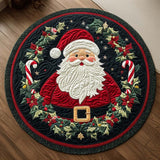 Classica Gioia di Babbo Natale Tappeto Rotondo