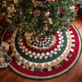 Spirale Classica Copri Base per Albero di Natale Trapuntato
